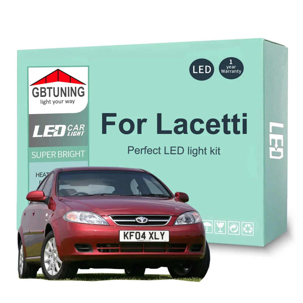 LED Interior Light Kit for Daewoo Lacetti Premiere 2002-2012 - Canbus Dome Map Door Trunk Bulbs | AUTOKITSHOP