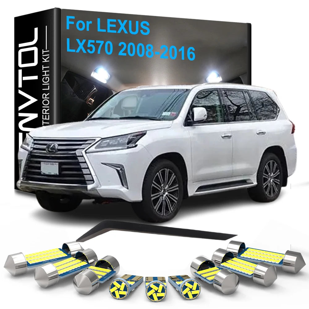 18-Piece LED Interior Light Kit for Lexus LX 570 LX570 - Canbus Error-Free Bulbs | AUTOKITSHOP