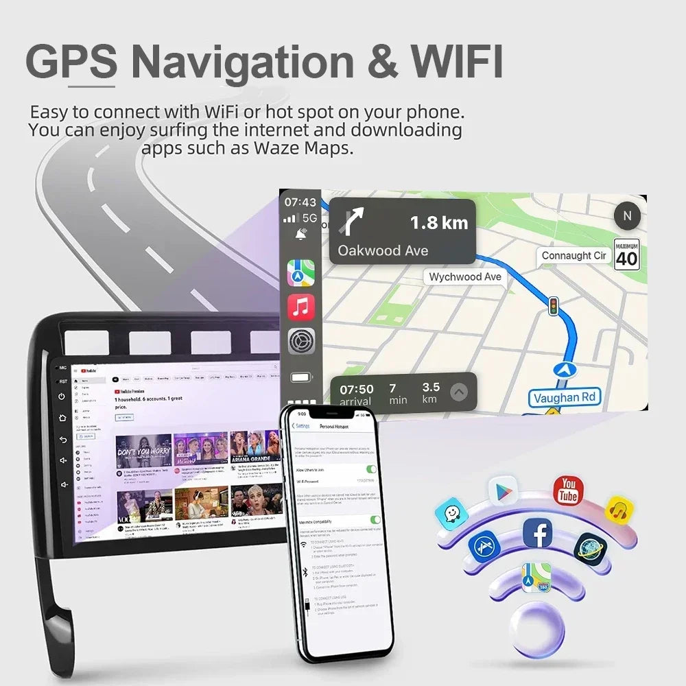 8G 256GB Android 13 Car Radio GPS Navigation 8 Core Autoradio with Carplay Wifi RDS for Opel Mokka Buick Encore 2012-201