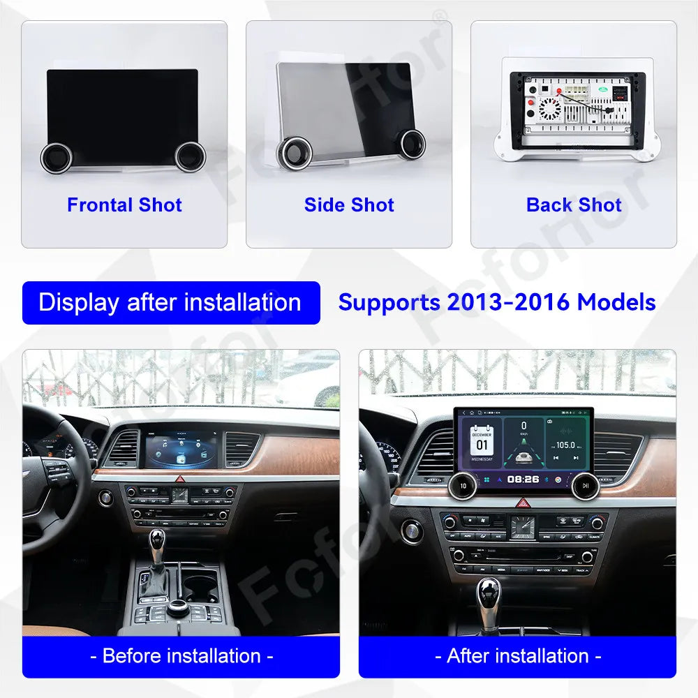 Ultra Clear Display Android 15 11.5 Inch Full HD Touch Wireless CarPlay Auto GPS Stereo He