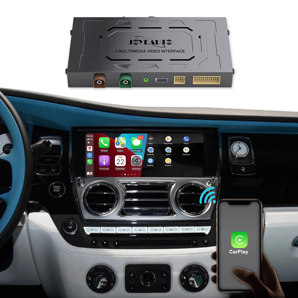 Wireless CarPlay Android Auto Interface Kit for Rolls Royce Dawn Cullinan Wraith Ghost Phantom CIC NBT EVO 2009-2018 - O