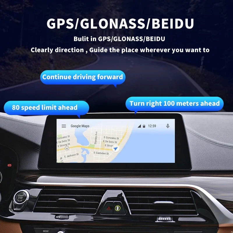 2025 CarPlay Ai Box For BMW ID6 ID7 ID8 Upgrade Andriod 10 Built in Gps Pluy And Play 4G L