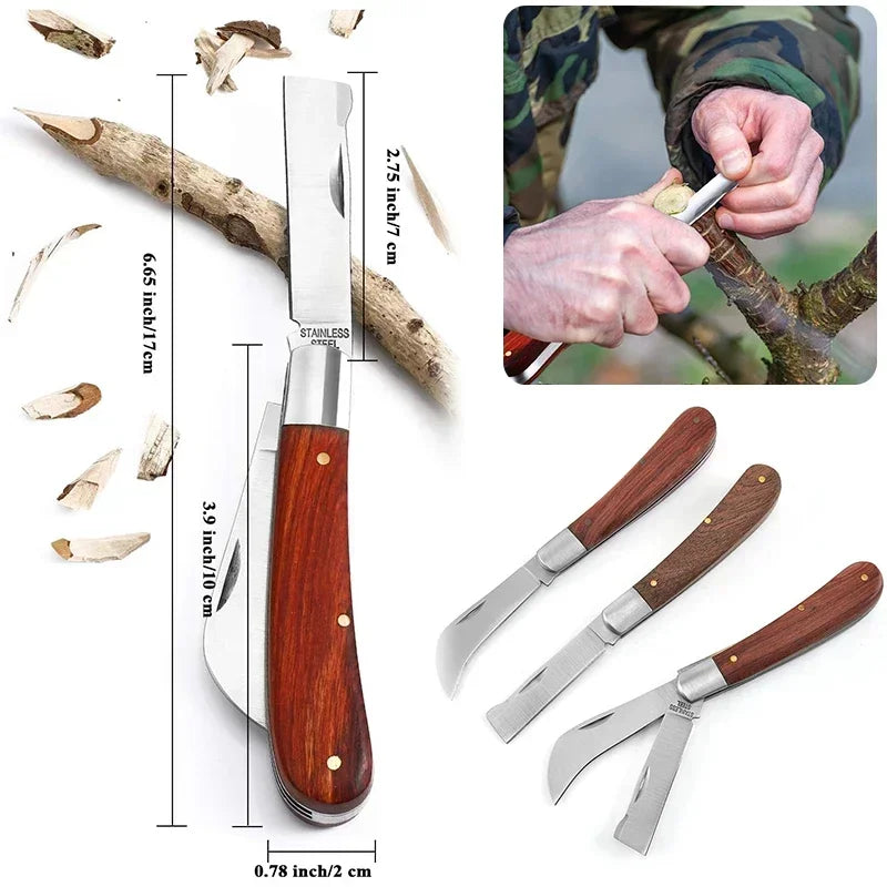 Folding Grafting Knife Grafting Tools Grafting Pruning Knife Professional Garden Fruit Tree Graf - Automotive LED Light