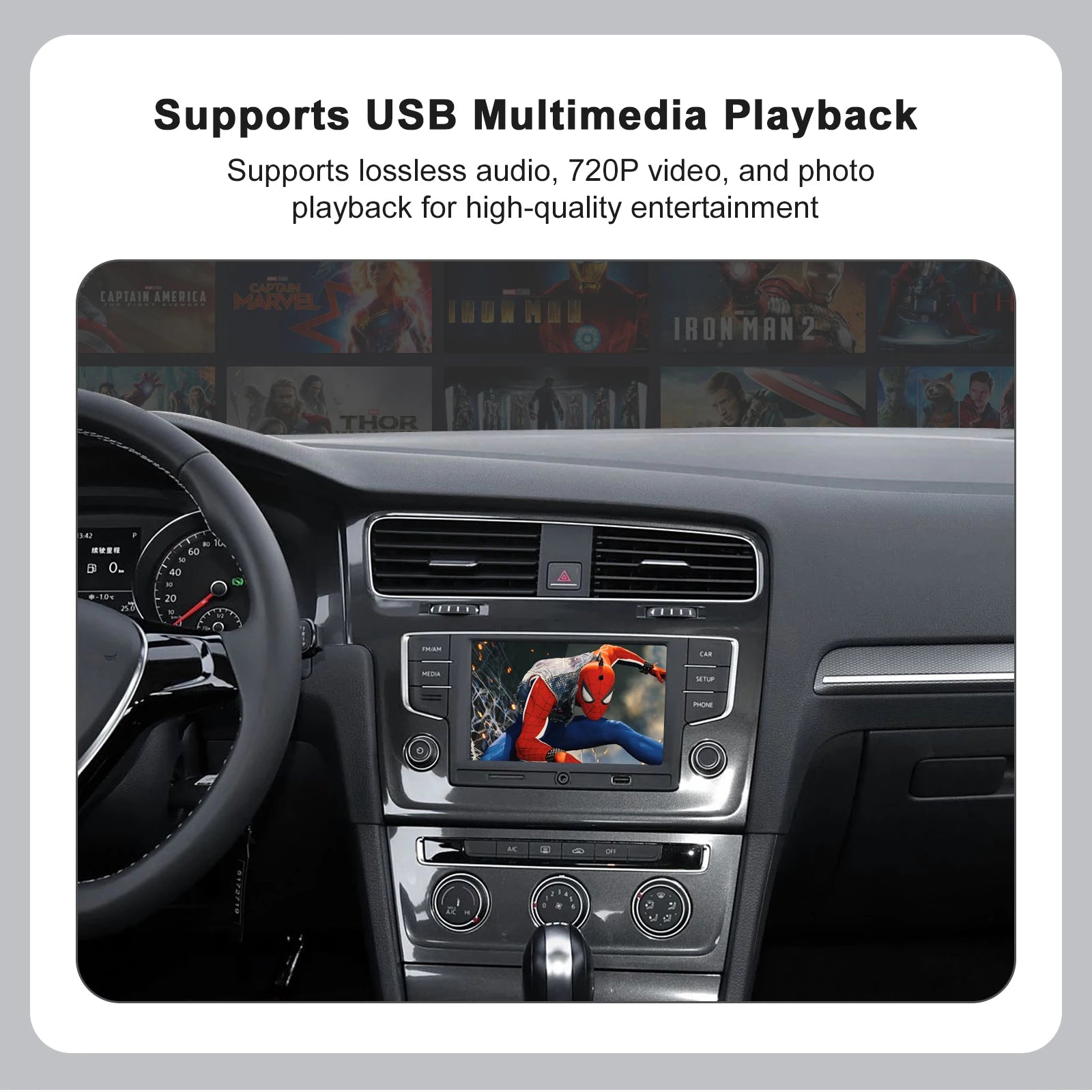 Wireless Carplay Android Auto Module Box for VW Volkswagen Skoda Octavia A5 Golf 7 Polo Pa