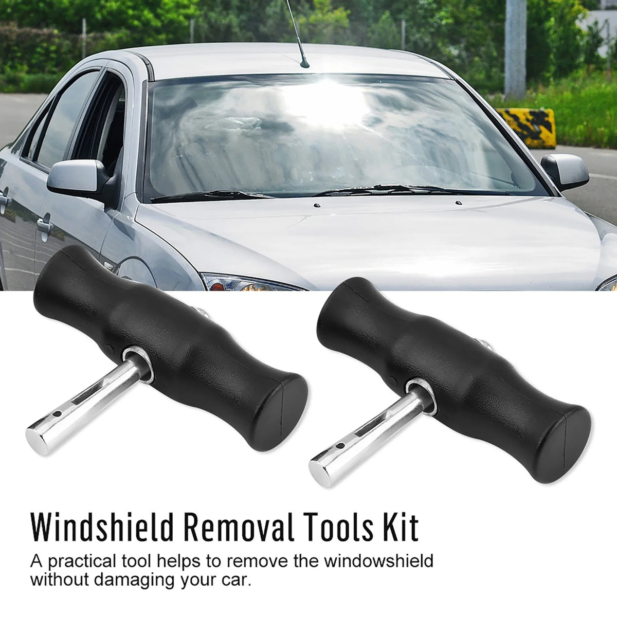 Car Windshield Removal High Hardness Non-slip Professional Ergonomically Designed Glass Removal  - Automotive LED Light