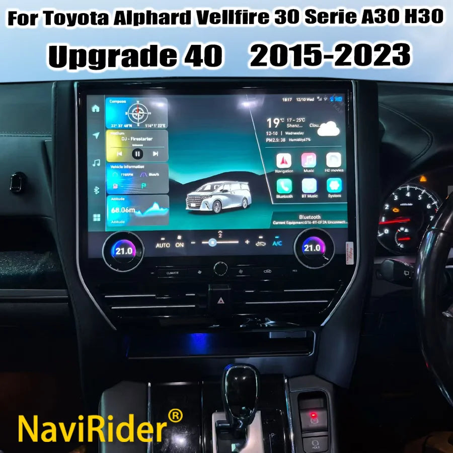 RHD LHD For Toyota Alphard Vellfire 30 Serie A30 Upgrade 40 Serise 2015-2023 Android Car R | AUTOKITSHOP