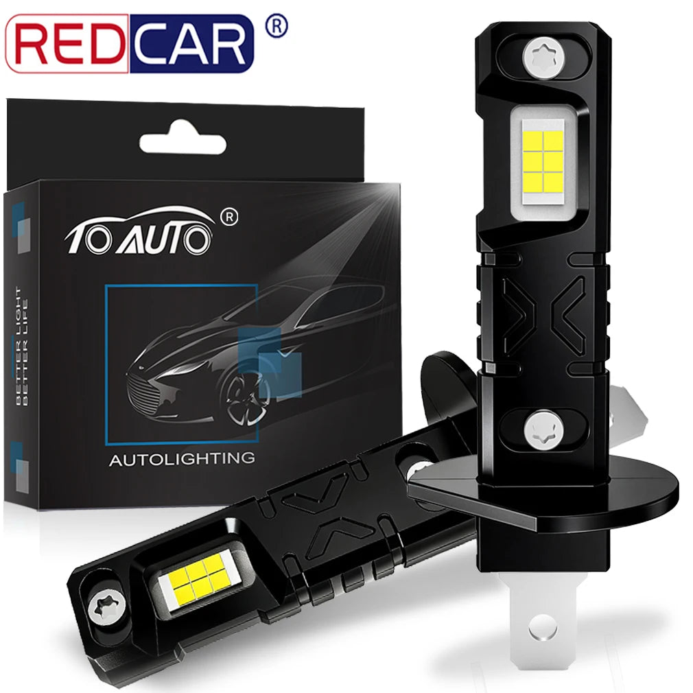 H1 LED Headlight Bulbs CANBUS Lights 150W 60000LM CSP for Mini Lamp 1:1 Size New H1 Wirele