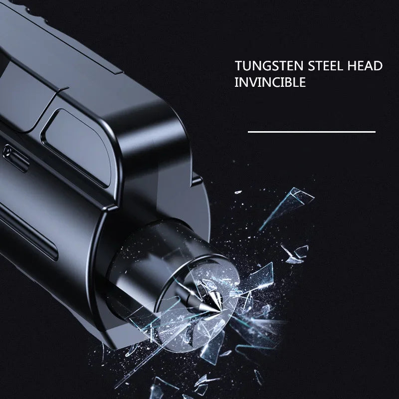2 in 1 Car Safety Hammer Car Seat Belt Cutter Knife Car Window-breaking Hammer Glass Breaker Lif - Automotive LED Light