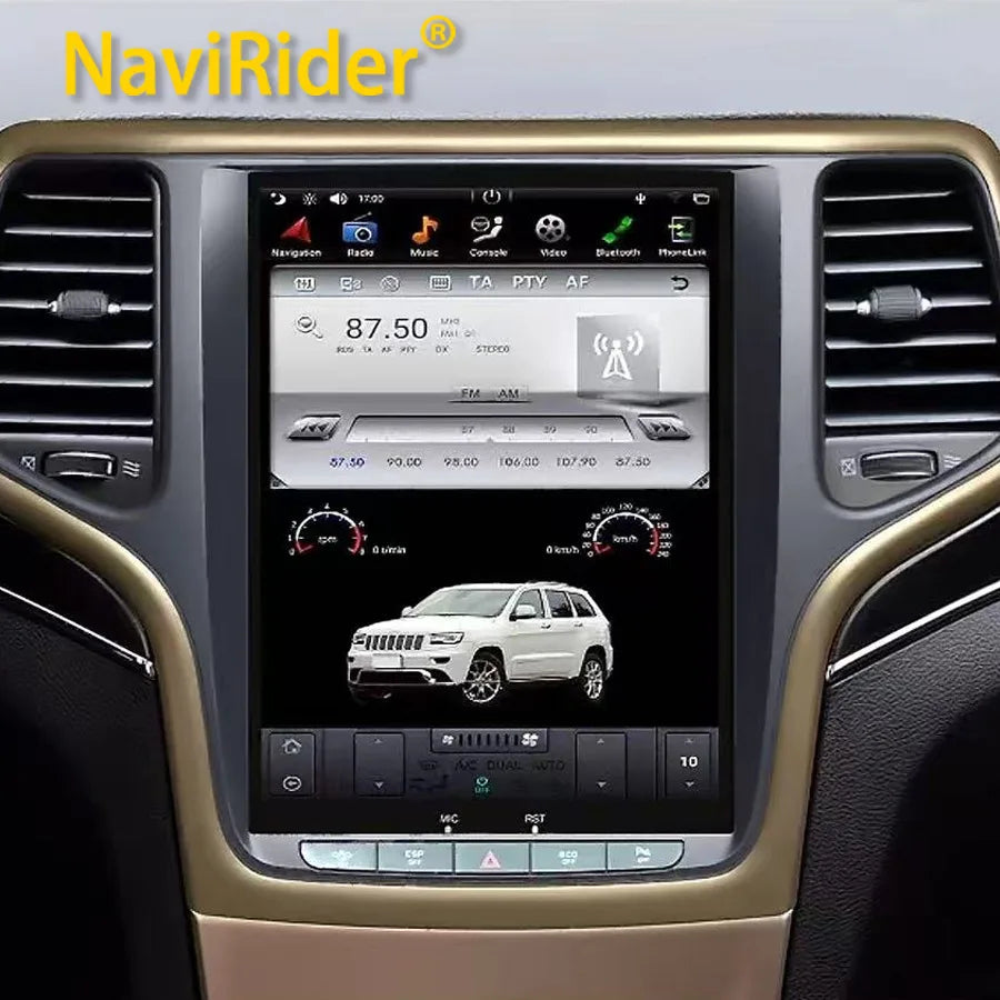 8+256G Android15 Screen Car Radio For Jeep Grand Cherokee 2014 2015 2016 2017 Car Stereo G | AUTOKITSHOP