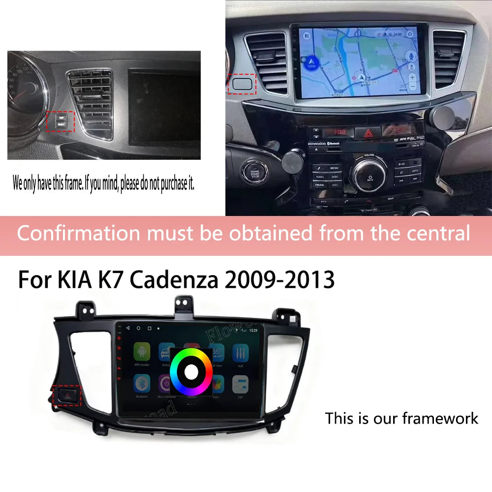 Android 15 For KIA K7 Cadenza 2009-2013 Car Radio Stereo Navigation GPS Autoradio Multimed | AUTOKITSHOP