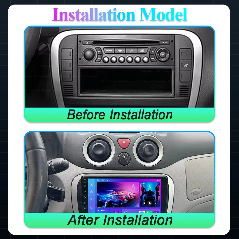 Android 16 For Citroen C2 C3 2001 2002 2003 - 2010 Multimidia Player Gps Navigation Carpla | AUTOKITSHOP