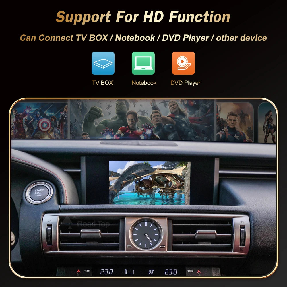 Wireless CarPlay for Lexus IS 2014-2019, with Android Auto Mirror Link AirPlay Car Play Fu