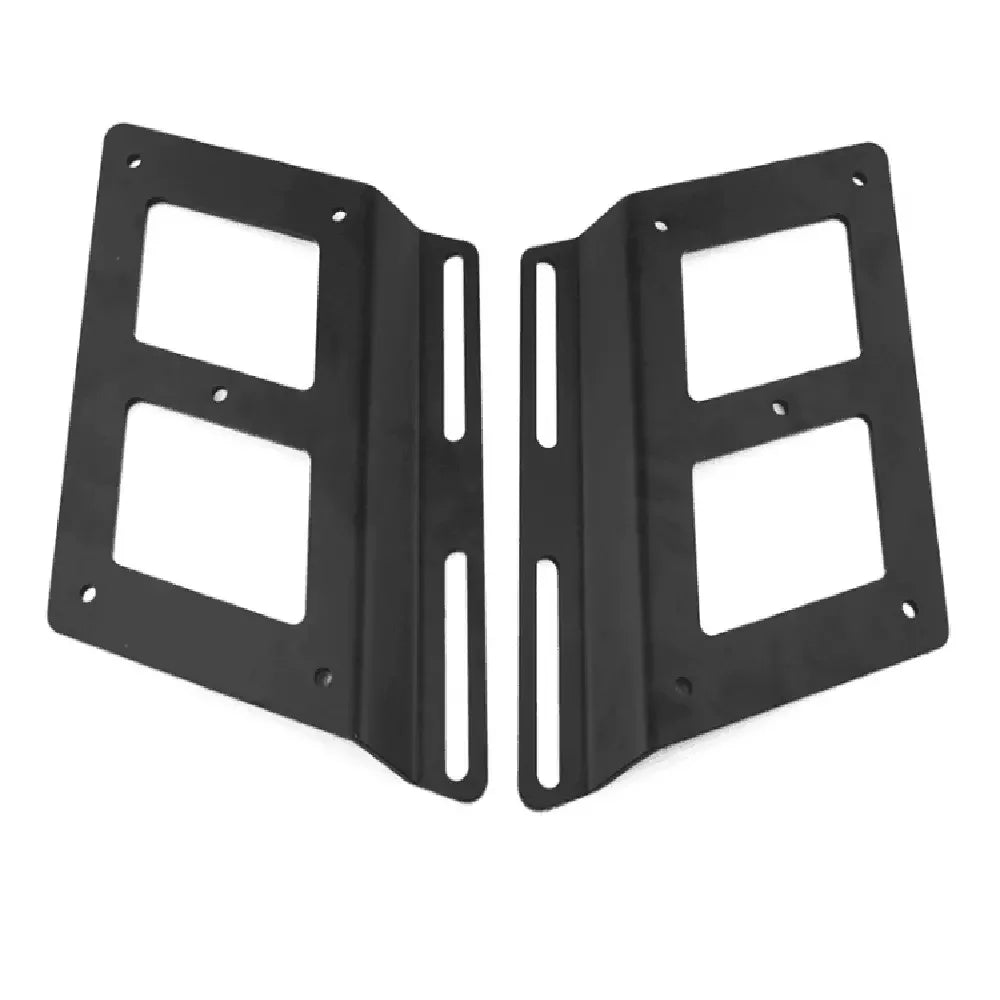 Universal Motorcycle Saddle Bags Mount Support Guards Side Bag Brackets for Harley Kawasaki Hond - Automotive LED Light