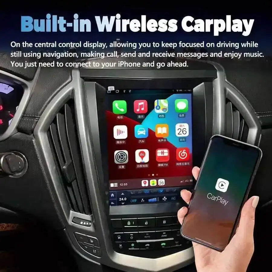 10.4" Android15 Screen For Cadillac SRX 2009-2012 Car Radio 4G WIFI Carplay Stereo GPS Nav | AUTOKITSHOP