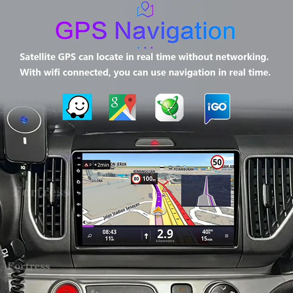 9" Radio For Kia Ray 2011 - 2017 Car Radio 4G GPS WIFI Video Multimedia Player DSP IPS Car