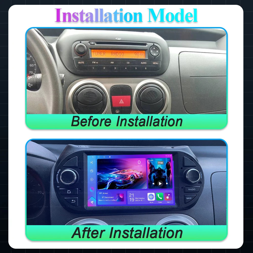 7" Car Radio Multimedia Video Player For Fiat Fiorino Qubo Citroen Nemo Peugeot Bipper 200 | AUTOKITSHOP