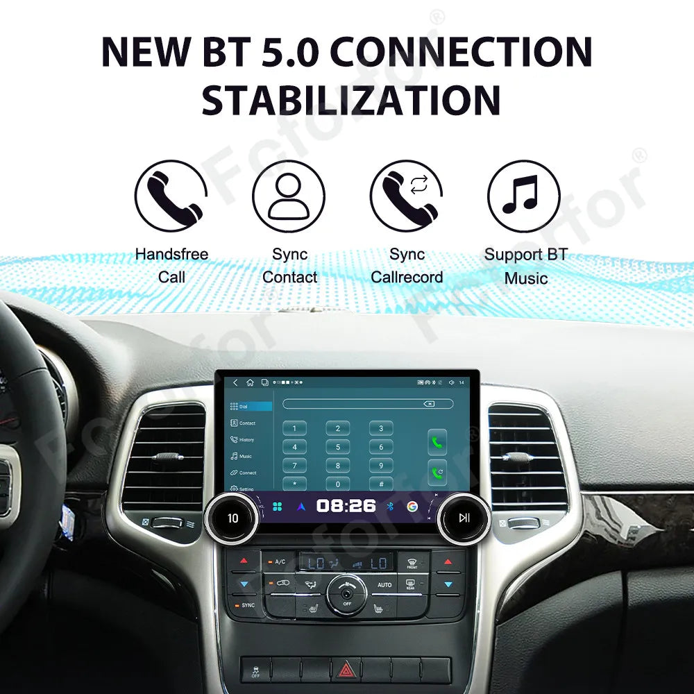 HD Touch Screen Android 15 11.5 Inch Wireless CarPlay GPS Navi Car Stereo Head Unit For Je