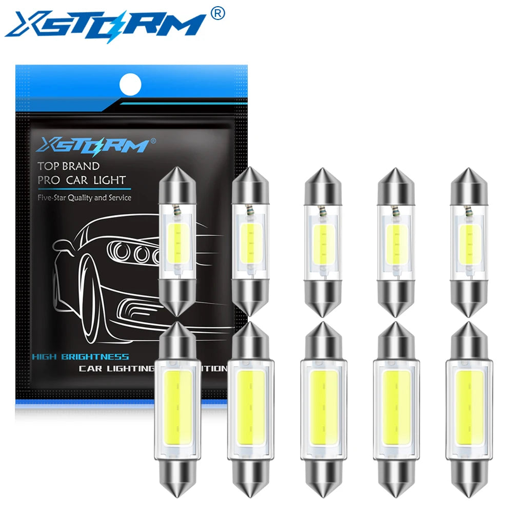10-Piece LED Interior Light Kit for C10W C5W - Canbus Error-Free Interior Bulbs