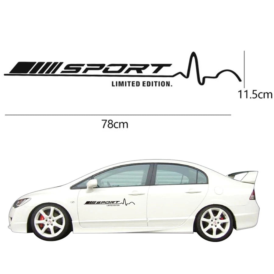 78x 11.5cm Racing Vinyl Decal Stickers car Door Stickers for Mercedes Benz W204 W205 C63 C
