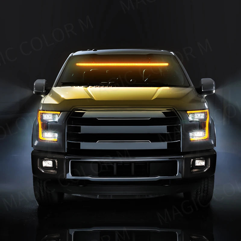 96 LED Strobe Lights For Emergency Flash Warning Lamp Windshield Bar 3030 Beads Red Blue A | AUTOKITSHOP