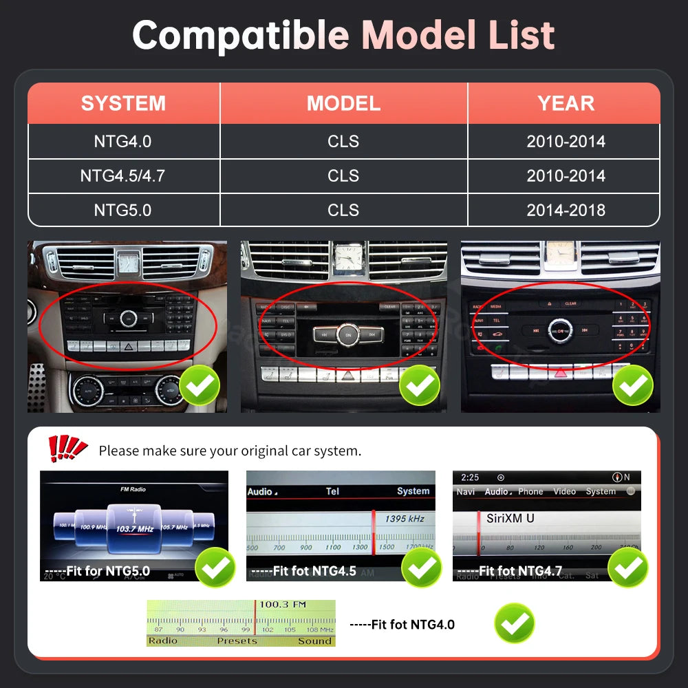 CN 12.3'' Ultra-thin Linux Touch Screen Wireless CarPlay Android Auto For Mercedes-Benz CL | AUTOKITSHOP