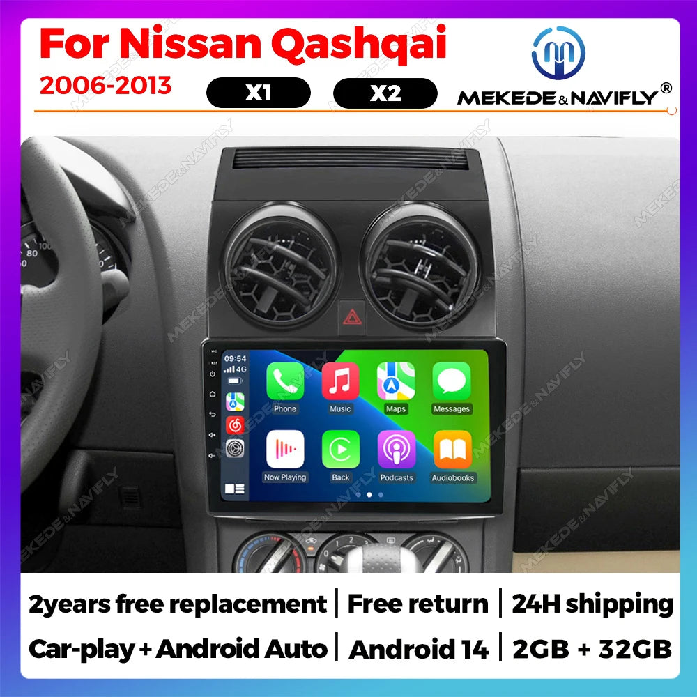 9inch Autoradio For Nissan Qashqai J10 2006 -2010 2011 2012 2013 Car Radio Car intelligent