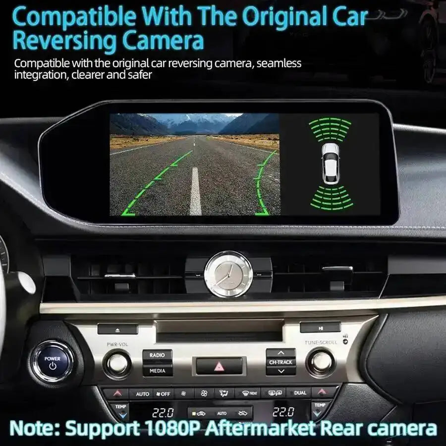 For Lexus ES ES300h ES350h ES300 ES330 ES350 2018 -2022 12.3inch Linux Car Radio Screen Ca