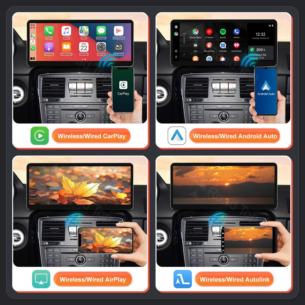 CN 12.3'' Ultra-thin Wireless Carplay Touch Screen Car Multimedia Display For Mercedes Ben | AUTOKITSHOP