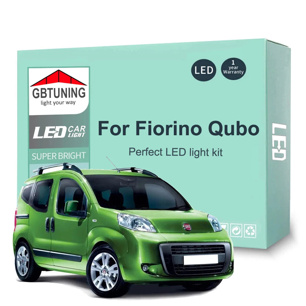 7-Piece LED Interior Light Kit for Fiat Fiorino Qubo - Canbus Error-Free Bulbs | AUTOKITSHOP