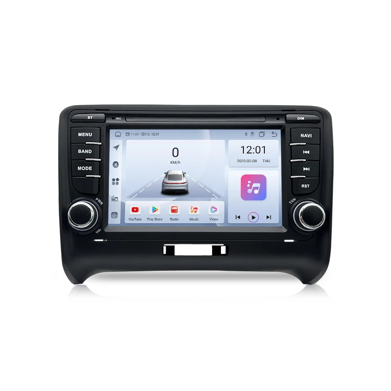 SZLELV Android 15 Auto Car Radio For Audi TT MK2 8J 2006-2014 Multimedia Player Stereo GPS