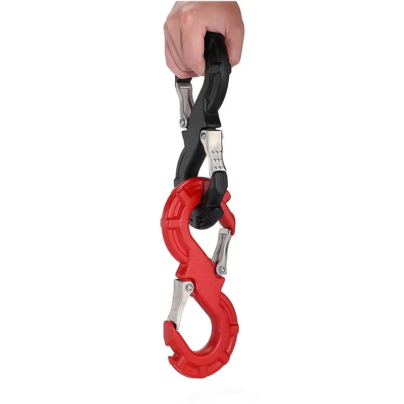 Universal Portable Off-Road Quick rescue shackle S-type Trailer Hook hitch Solid towing hook For - Automotive LED Light