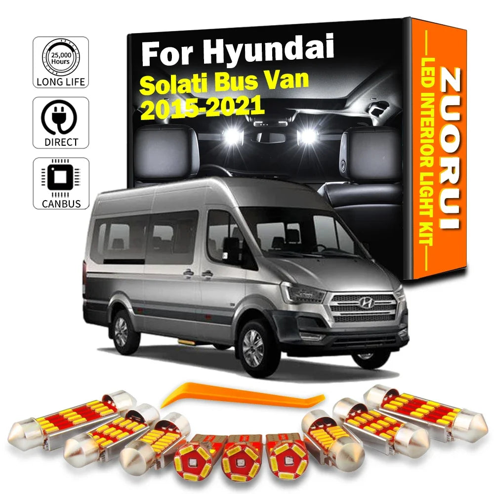 10-Piece LED Interior Light Kit for Hyundai Solati Bus Van - Canbus Error-Free Bulbs | AUTOKITSHOP