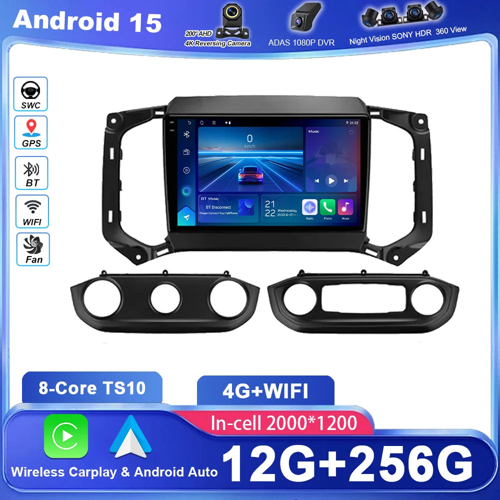 Android 15 Multimedia Player For Chevrolet TrailBlazer 2017-2019 S10 Colorado For Isuzu Au
