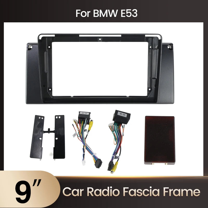 Car Multimedia Accessories For BMW E39 E53 X5 1995-2003 9inch Android Car Radio Fascia Ada