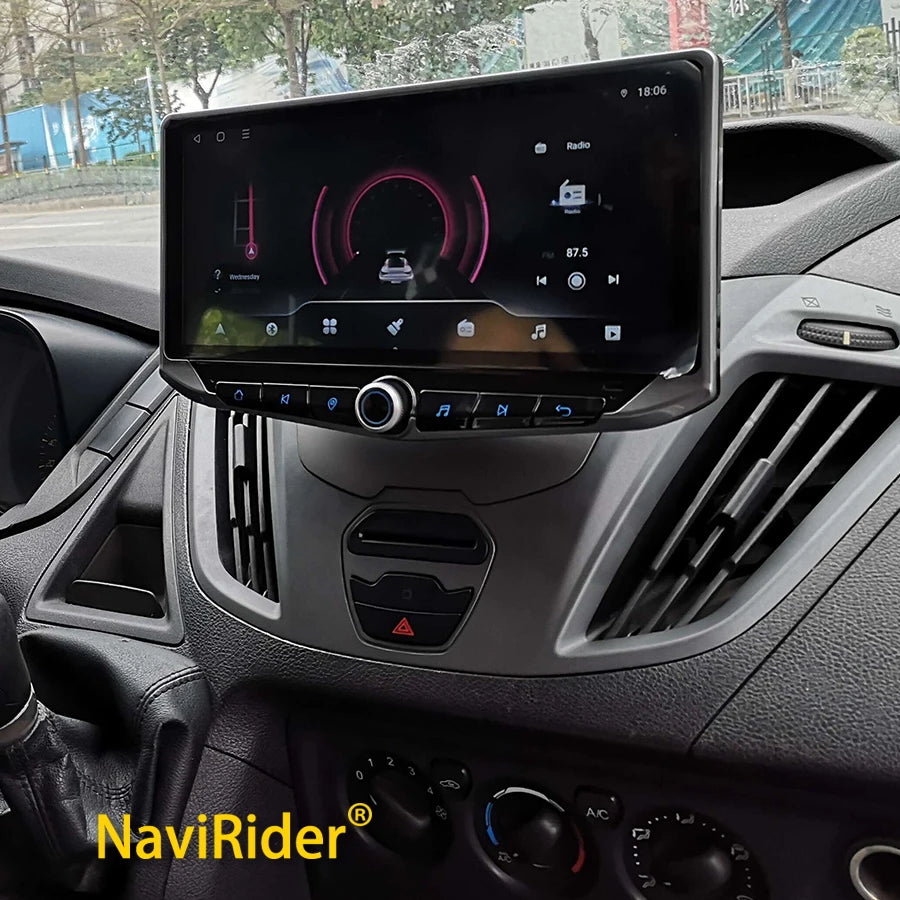 10.88inch Android 14 Qled Screen For Ford Transit Connect Tourneo Custom Ecosport Car Auto