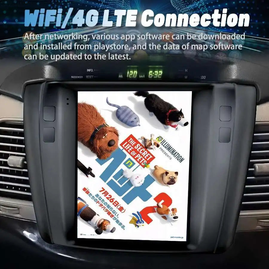Android 14 Car Gps DSP Multimedia Video Radio Player In Dashboard For Toyota Innova 2007-2
