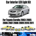 9-Piece LED Interior Light Kit for Toyota Corolla 2003-2007 - Canbus Dome Map Door Trunk Bulbs | AUTOKITSHOP