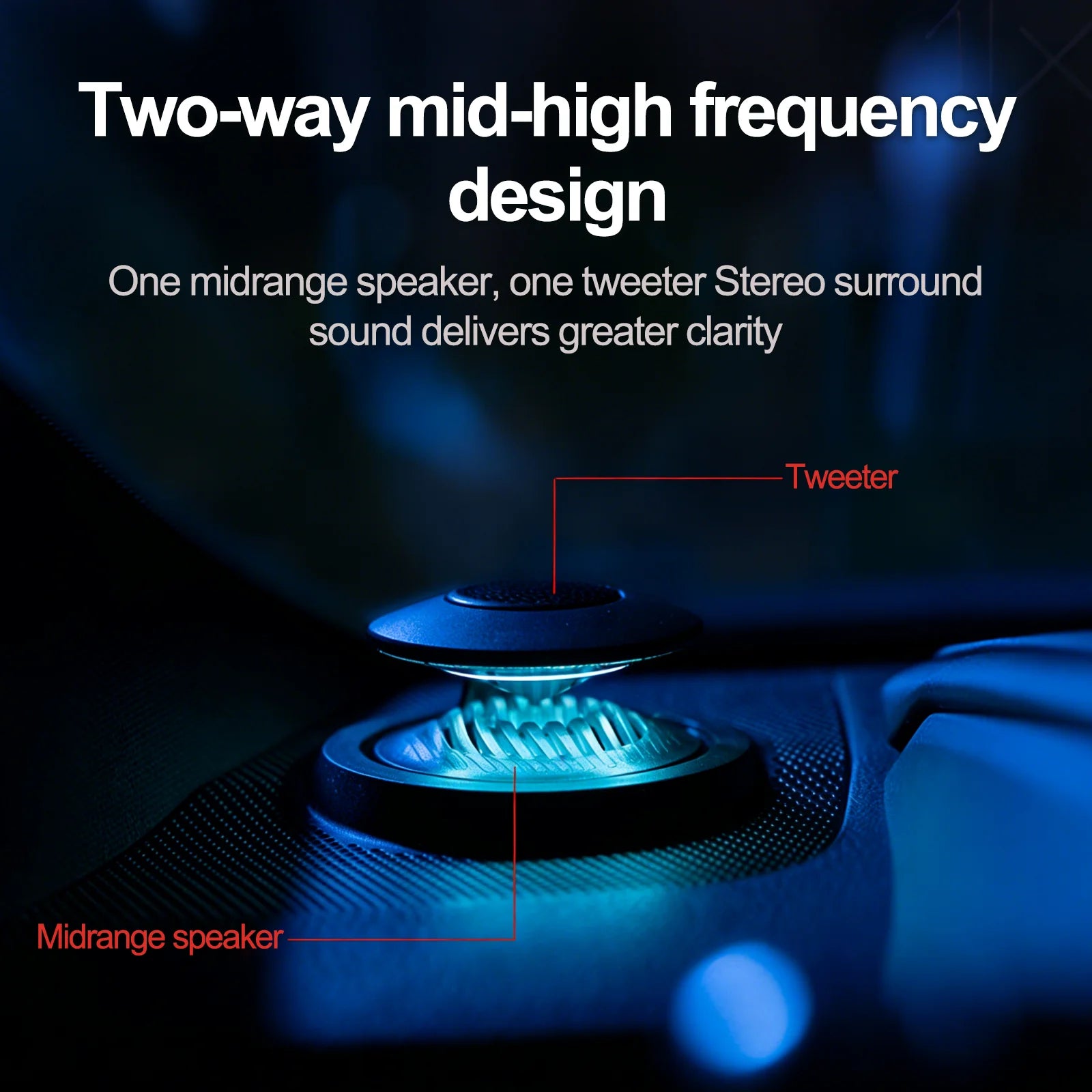 RGB Tweeter Speaker for Toyota Camry 2018-2023 - RGB LED Ambient Speaker Car Interior Light | AUTOKITSHOP