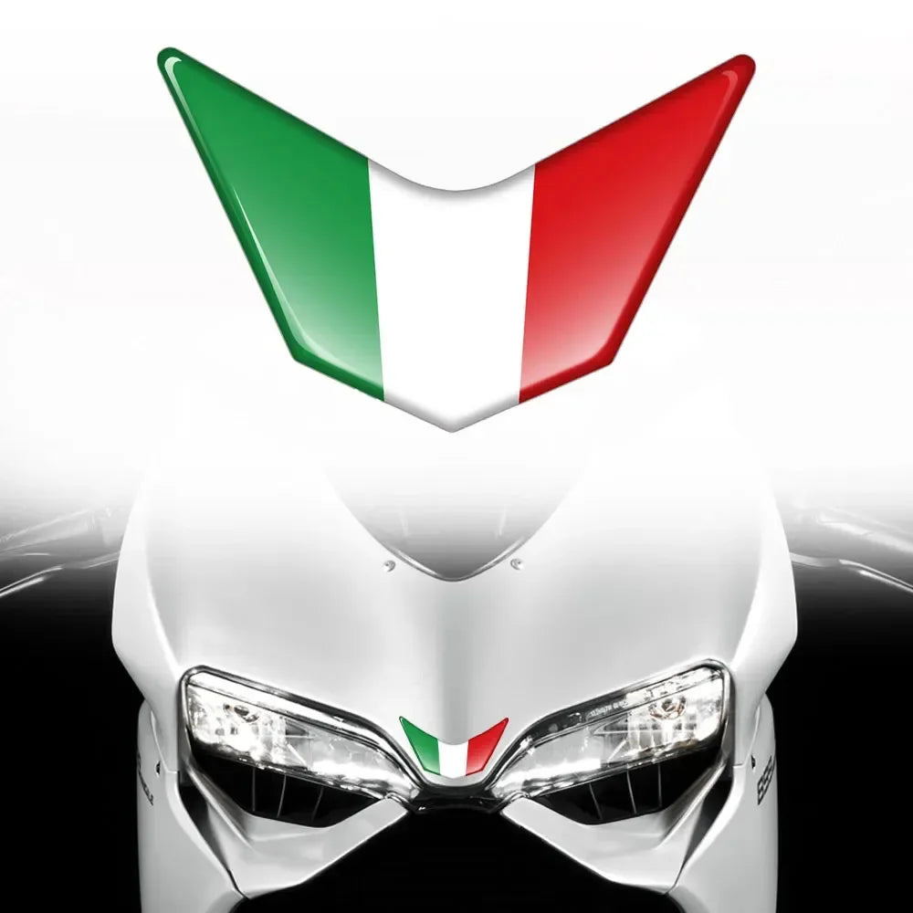 For DUCATI VESPA Gts 300 Gtv RA LX Sprint Flag Sticker Motorcycle Waterproof Glue Drop Tri Color - Automotive LED Light