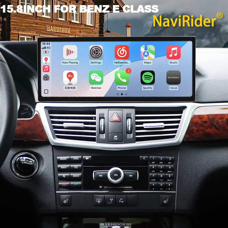 15.8" Car Radio Carplay FOR BENZ E CLASS W207 2010-2013 Android 15 Auto Screen Stereo GPS