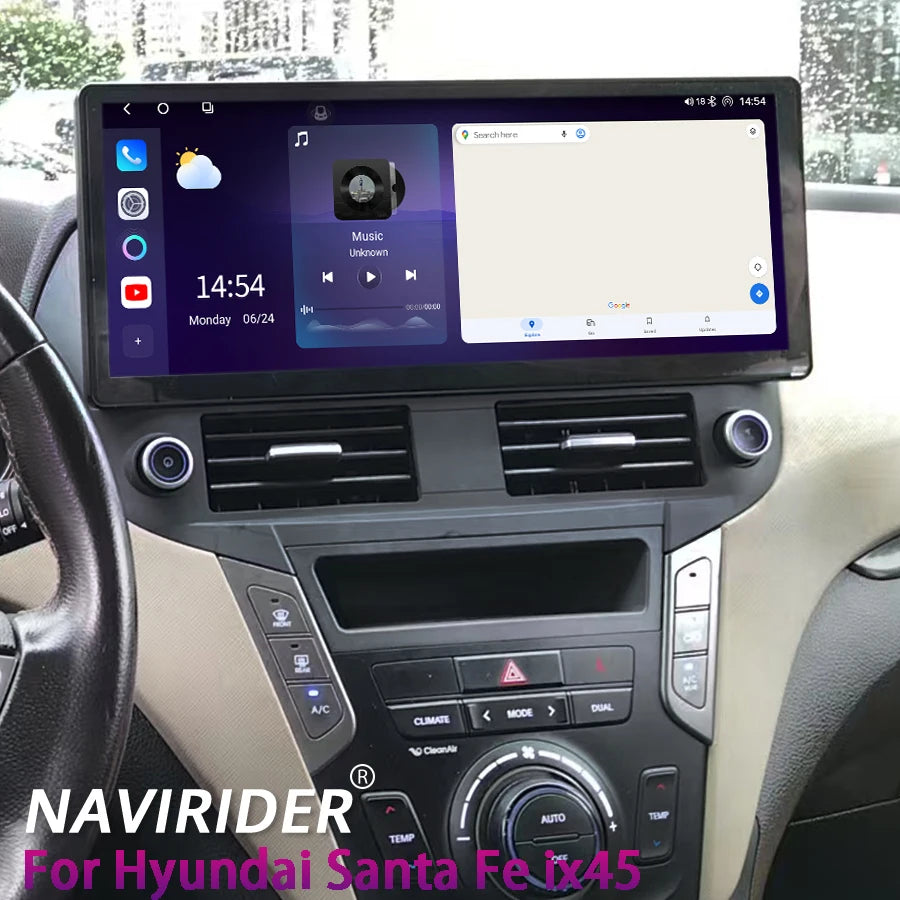 Multimedia For Hyundai Santa Fe ix45 2012-2017 CarPlay Screen Autoradio GPS Navigation Vid