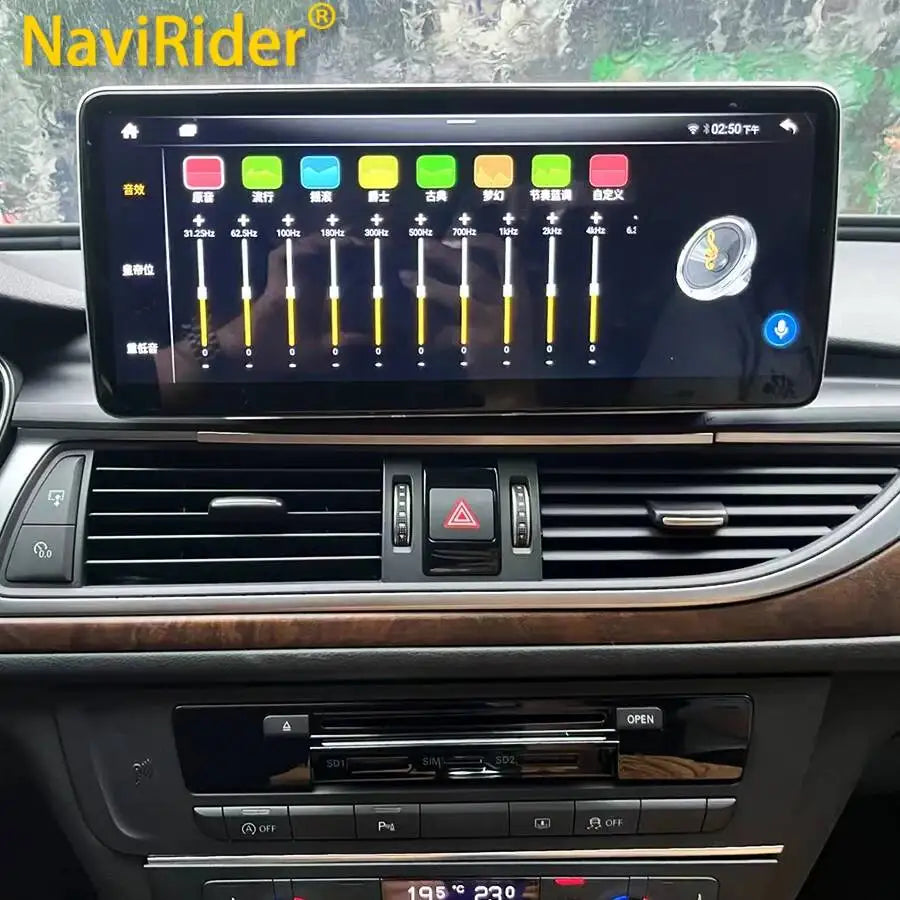 For Audi A6 S6 RS6 2012-20019 Android Touch Screen Multimedia Video Player Navigation Auto