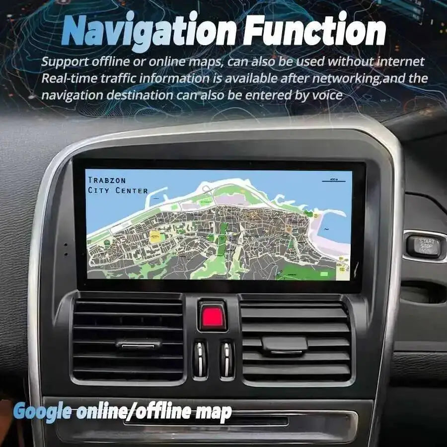 Rhd 8.8" Android 15 Carplay Auto Car Radio Multimedia Player GPS Navigation For Volvo XC60