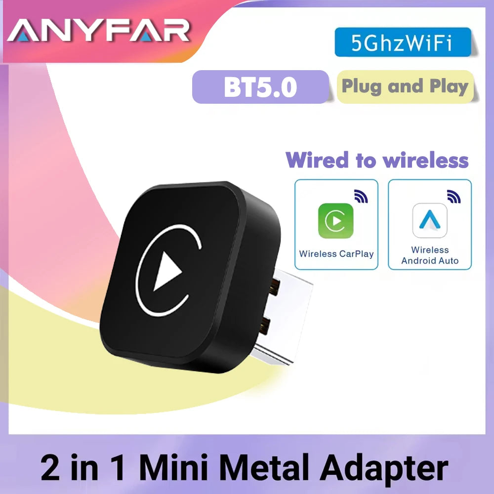Wireless CarPlay Dongle Wireless Android Auto Adapter AI Smart Box Car Intelligent Systems
