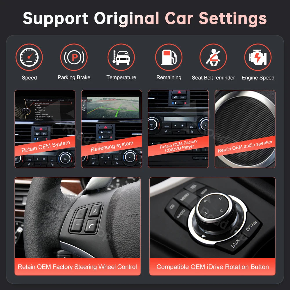 12.3'' Ultra-thin Screen Wireless CarPlay Android Auto Car Multimedia Display for BMW 3 Se | AUTOKITSHOP