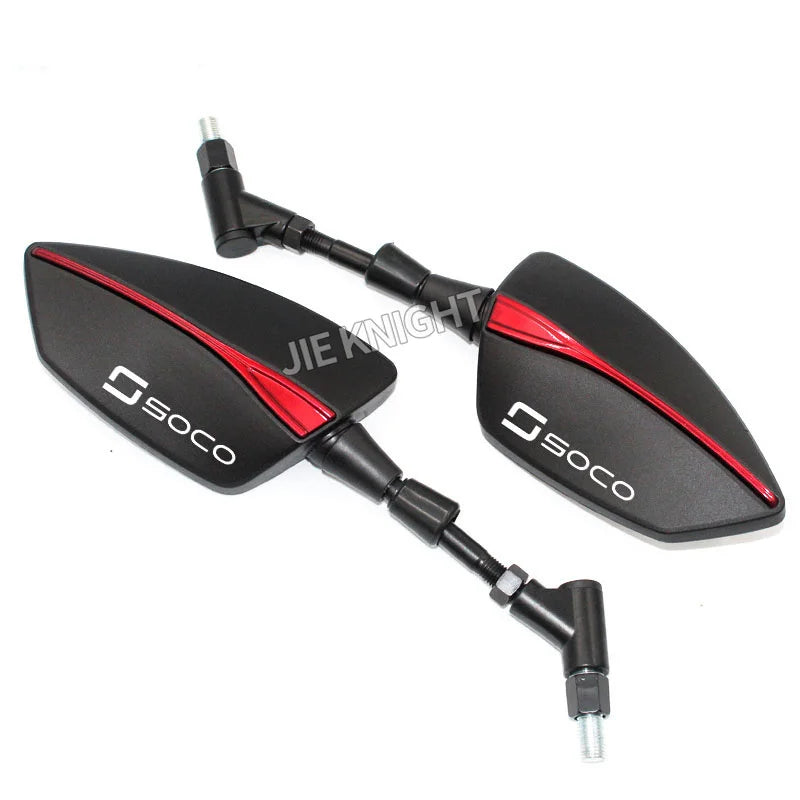For Super Soco TC TCmax TS TSx High Quality Motorcycle Rearview Side Mirrors Universal 8MM 10MM  - Automotive LED Light