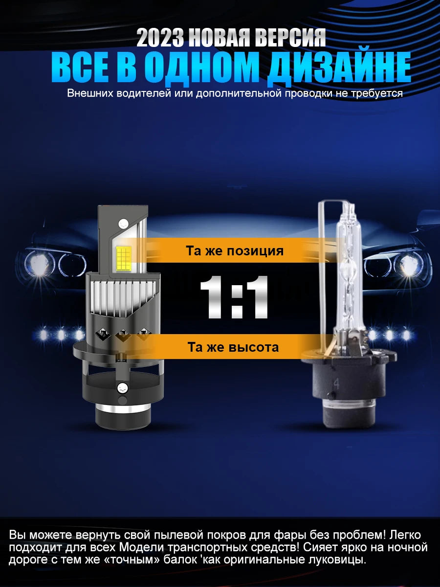 XSTORM D2S LED Car Headlights D1S D3S LED Lights Bulb D1R D2R D3R Car Headlight NO ERROR C