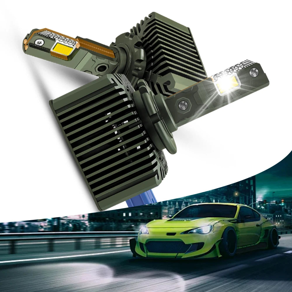 D3S LED Bulbs D1S Headlight D2S D4S D5S Car Light 80000Lumens 800% Brightnes with 4 Copper