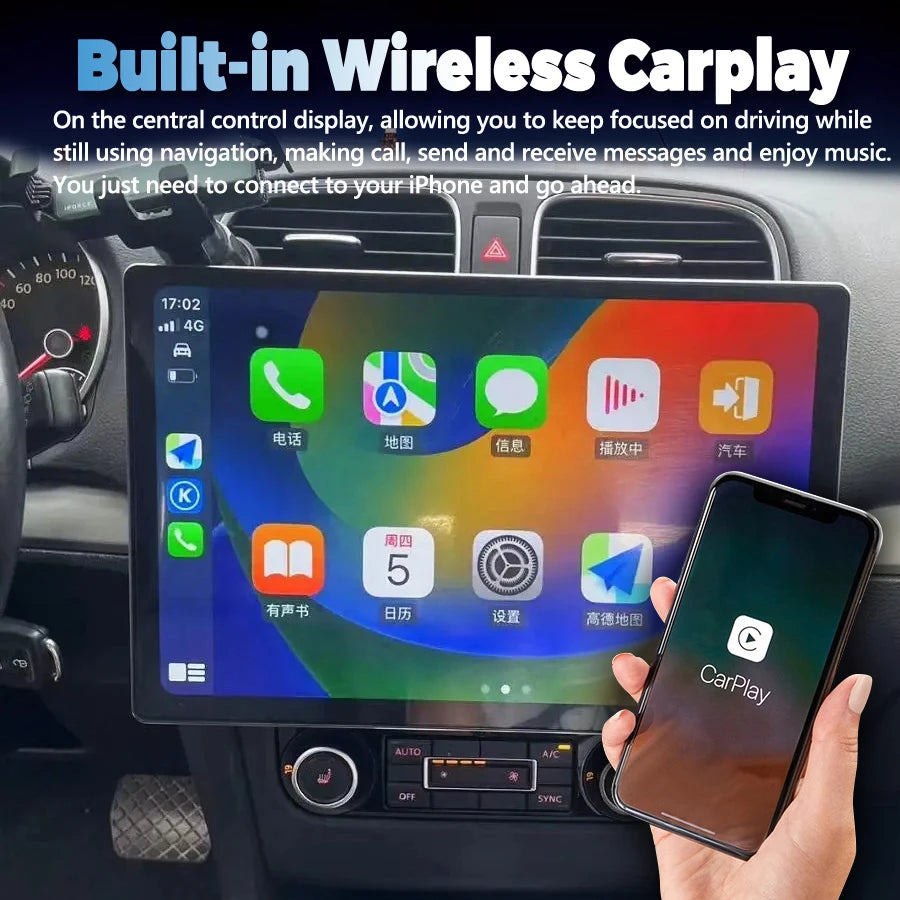 Android 14 Car Radio 13.3inch For Volkswagen Golf 6 Wireless Carplay Auto Radio Car Multim