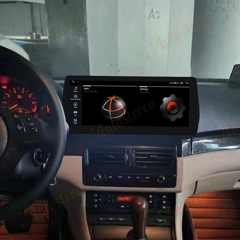 Carplay Android 15 For BMW 3 E46 1998-2006 12.3 Inch Car Multimedia Player GPS Navigation